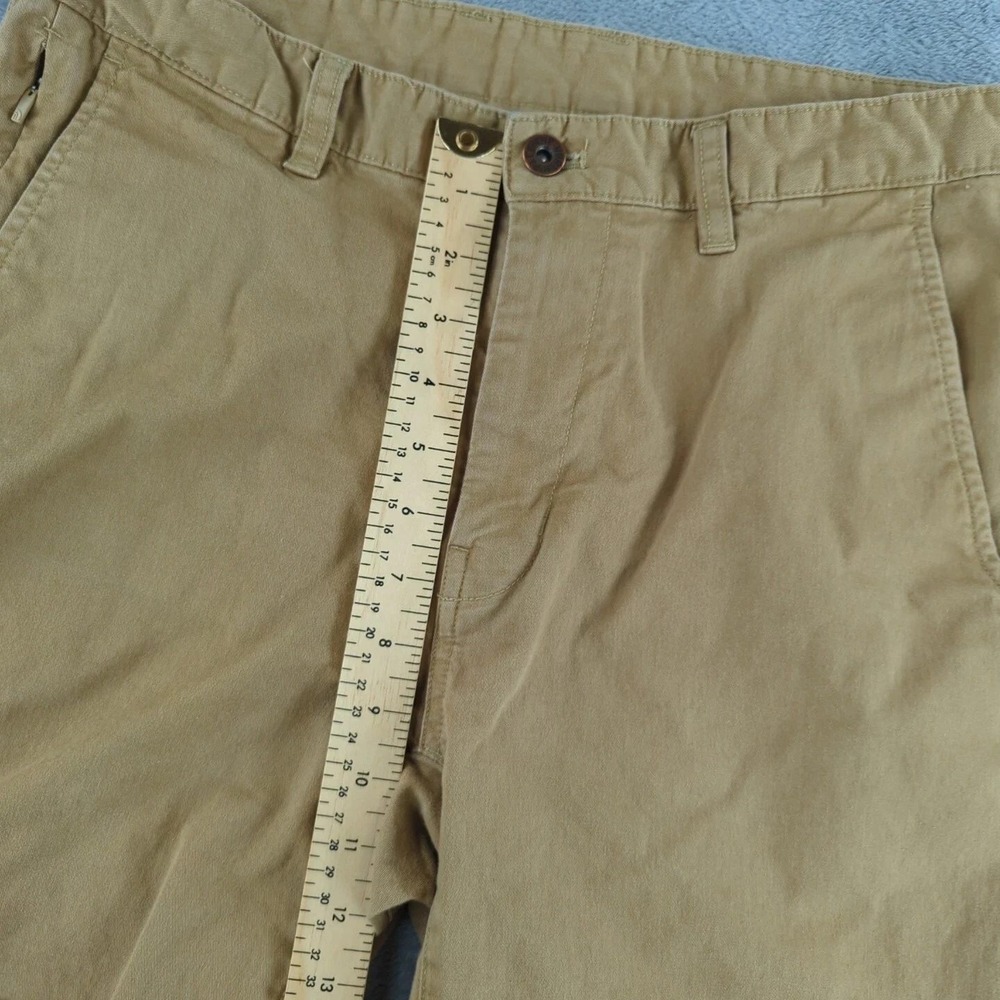 The North Face Shorts Mens 32 Tan Brown Chino Flat Front Hiking Outdoor Stretch - Picture 6 of 10